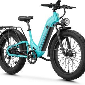 Aipas M1 Pro Electric Bike for Adults, 26 x 4 Fat Tires, 48V 17.5Ah Battery