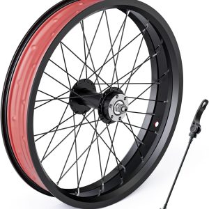 20/26×4.0'' Fat Tire Bike Front/Rear Wheel, 48V 1000W E-Bike Wheel Motor