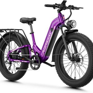 Aipas M1 Pro Electric Bike for Adults, 26 x 4 Fat Tires, 48V 17.5Ah Battery