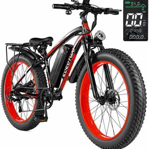 Electric Bike for Adults, 26" Fat Tire Ebikes, 48V 15Ah|20Ah