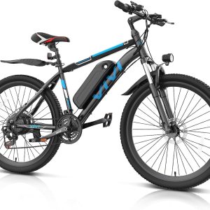 Vivi Electric Bike for Adults, 26 Tire Commuter ebike with 20MPH, 21 Speed
