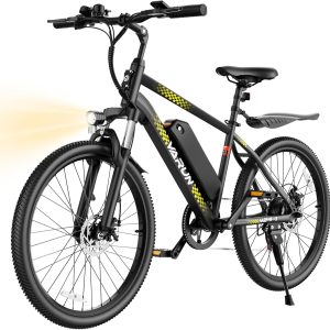 VARUN Electric Bike - Ebikes for Adults Peak 500W 20MPH Up to 40Mile Commuter Ebike with Removable Battery, 24" Electric Mountain Bike with 7-Speed Front Fork Suspension & Dual Disc Brakes