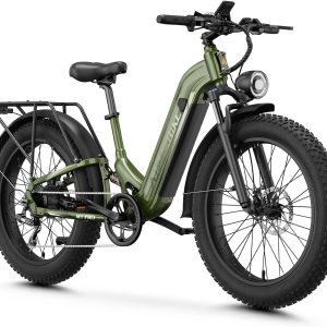 Aipas M1 Pro Electric Bike for Adults, 26 x 4 Fat Tires, 48V 17.5Ah Battery