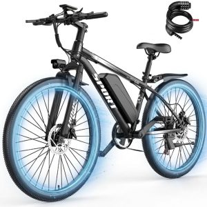 ASKGO Electric Mountain Bike for Adults, 1500W Peak Motor Ebike, 7 Speed