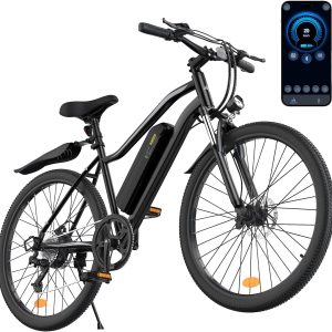 26" Electric Bike for Adults, 1000W Peak Motor, Max 70 Mile & 20Mph