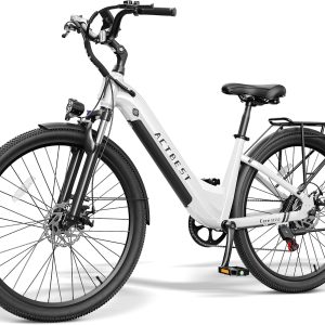ACTBEST Core ST 2.0/Core 2.0 Plus Electric Bike for Adults-Peak 1200W Motor 26''/27.5'' Wheels Commuter Ebike, 48V 499.2Wh/576Wh Removable Built-in Battery Up to 55/65 Miles Range, 7-Speed