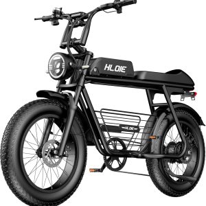 HLOIE Electric Mountain Bike for Adults 1500W Peak 20"×4.0" Inch Fat Tire All-Terrain E-Bike 70 Miles 33 MPH Electric Dirt Bike - 48V18AH Battery Tested to UL 2849 Powered Off Road Electric Bicycle